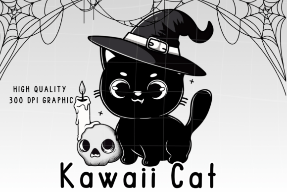 Download Witchy Black Cat Halloween PNG - Premium Resources
