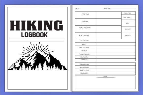Download Hiking Logbook Kdp Low Content Book - Low content book Collection