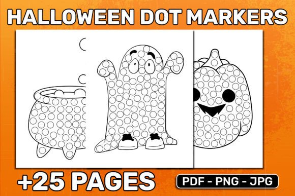 Download HALLOWEEN DOT MARKERS ACTIVITY BOOK - Activity book Collection