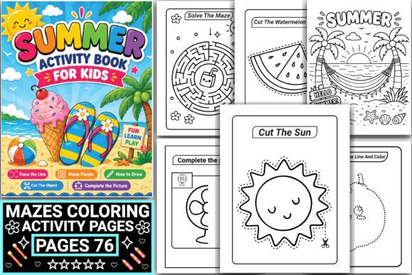 Download Summer Activity Book for Kids - Activity book Collection