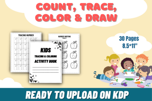 Download Kids Activity Book Trace, Draw, Learn - Activity book Collection