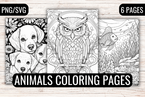 Download Detailed Animal Coloring Pages for Adult - Premium Bundle