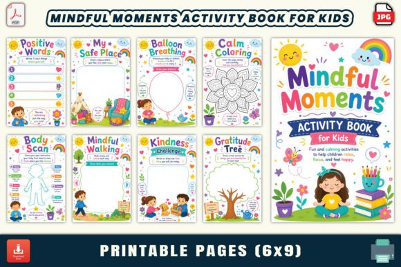 Download Mindful Moments Activity Book for Kids - Activity book Collection
