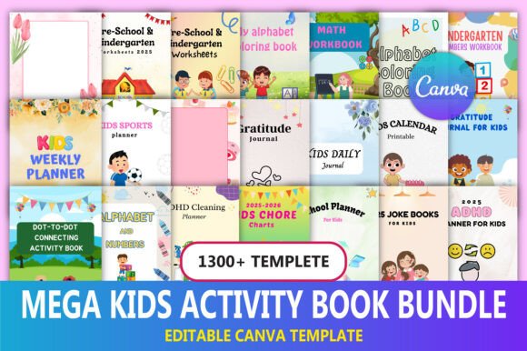 Download Mega Kids Activity Book Bundle - Activity book Collection