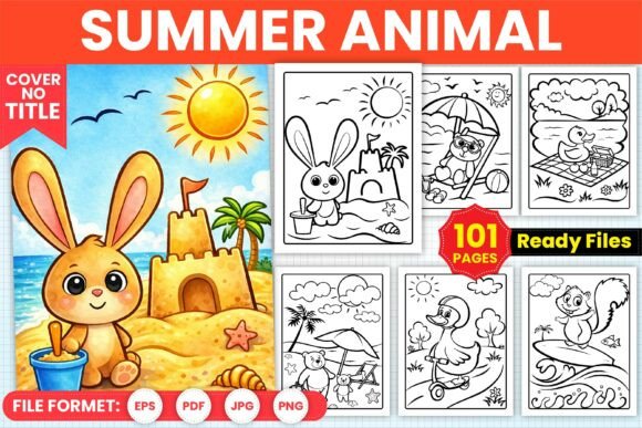 Download Summer Animal Coloring Book Pages - Animal coloring book Collection
