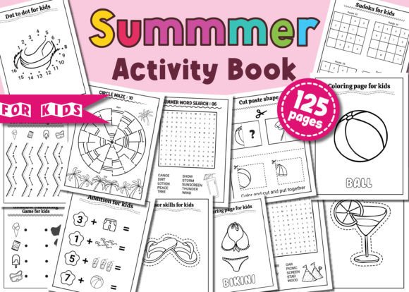 Download Summer Activity Book for Kids Vol - 3 - Activity book Collection