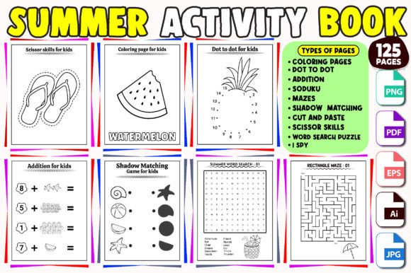 Download Summer Activity Book for Kids - Activity book Collection