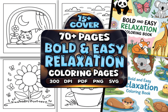 Download Bold and Easy Relaxation Coloring Pages - Relaxation Collection