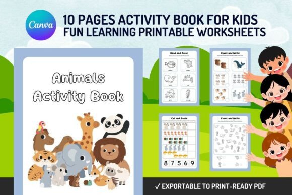 Download 10 Pages Activity Book for Kids - Activity book Collection