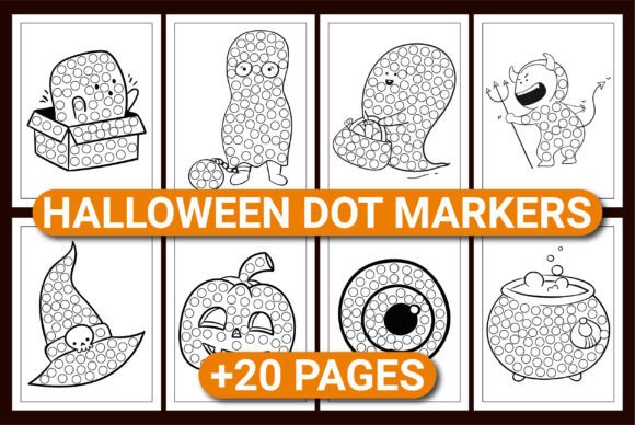Download HALLOWEEN DOT MARKERS ACTIVITY BOOK - Activity book Collection