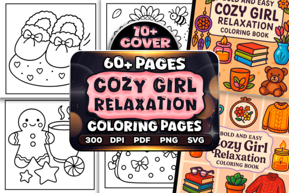 Download Easy Cozy Girl Relaxation Coloring Pages - Relaxation Collection