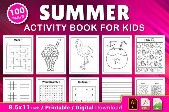 Download Summer Activity Book for Kids - Activity book Collection